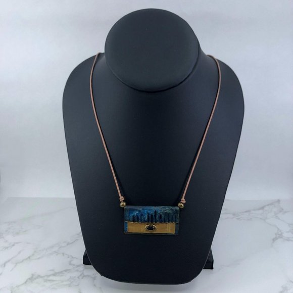 Artisan Hand Made Copper and Brass Necklace - Picture 11 of 13